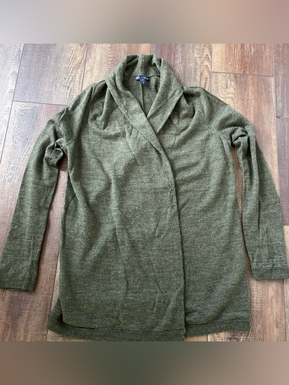 GAP dark green wool Cardigan